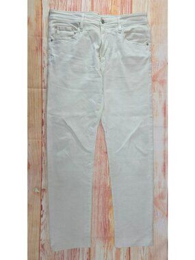 AG-Ed Denim Tellis Modern Slim White Jeans Size 34x33